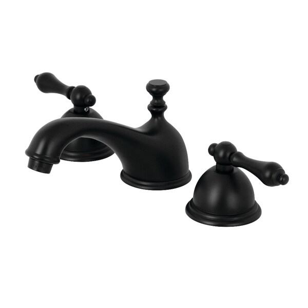 KS3960AL 8" Widespread Bathroom Faucet, Matte Black